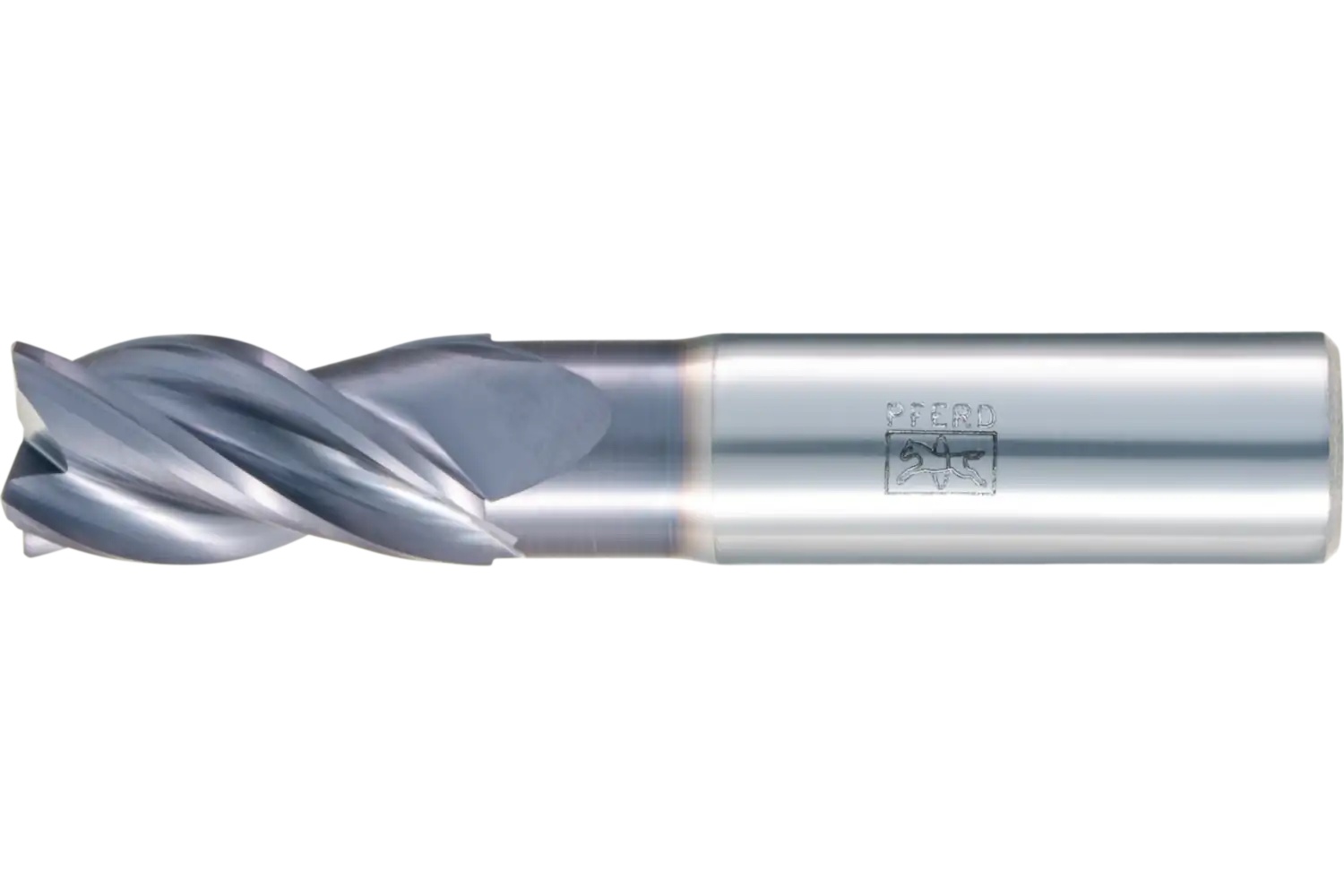Picture of Pferd Chamfered End Mill, 4 flutes, 5/8" Dia, 1-1/4" APMX, 3-1/2" OAL, cylindrical shank